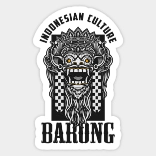 Bali Barong Indonesian Heritage Denpasar Kuta Beach Sticker